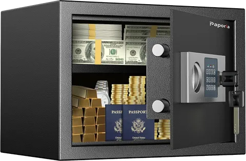 Digital Depository Safe Home Feet Safety Box Lock Box Money Jewelry Documents