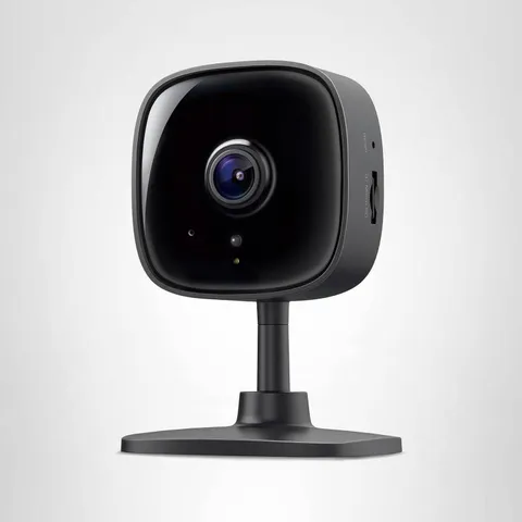 Tapo 1080P Indoor Wired Security Camera, Works Baby, Pet Monitor, Black