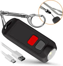 Self Defense Personal Alarm Keychain for Women – USB Rechargeable Waterproof
