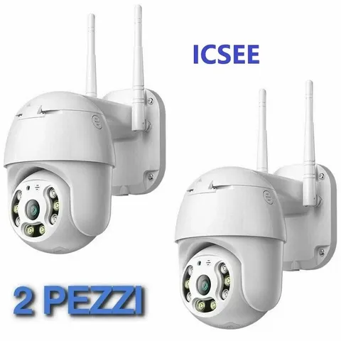 2X IP CAM CAMERA PTZ WIFI CAMERA WIRELESS DOME OUTDOOR APP ICSEE MICRO SD