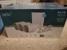 Arlo Pro 4 XL Spotlight Wireless Indoor/Outdoor 3 Camera Bundle FACTORY SEALED