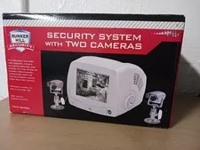 Bunker Hill Security #66556 Security System Black/White Monitor 2 Camera NOB