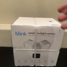 NEW Blink Wired Floodlight Camera HD Smart Security Cam Alexa Sealed - White