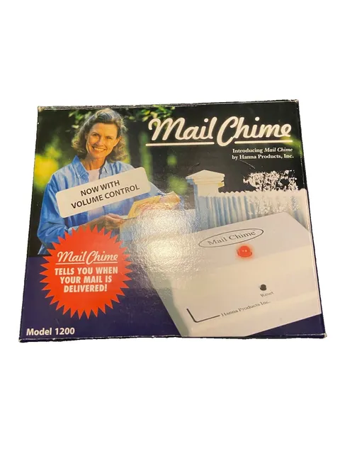New In Box Mail Chime Mailbox Alert System With Volume Control