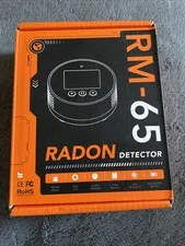 Radon Detector, Audible & Visual Alarm,LCD Color Display Basement pCi/L or Bq/m3