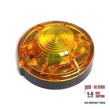 Roadside Flashing Flares Safety Warning Light Emergency LED Strobe Light Amber