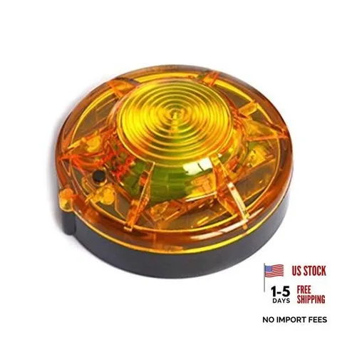 Roadside Flashing Flares Safety Warning Light Emergency LED Strobe Light Amber