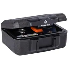 Fireproof Safe with Key Lock 14.3x11.2x6.1 inch Fire-Resistant Lock Box for D...
