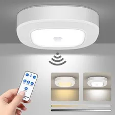 Battery Powered Motion Sensor Light Indoor with Color Changeable - Remote