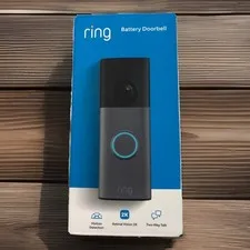 Ring Battery Doorbell (newest model) Retinal 2K with wide-angle video/ New