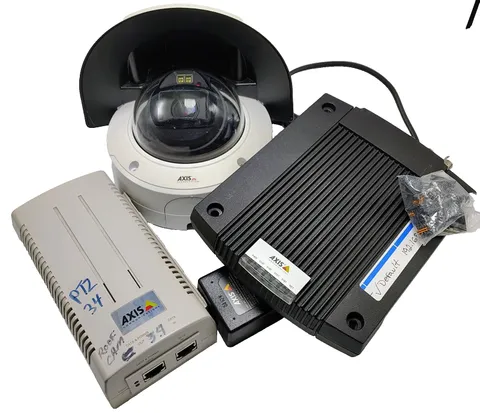 Axis P3245-LVE Dome Network Security Camera Q7404 Video Encoder T8123 PoE30W Set