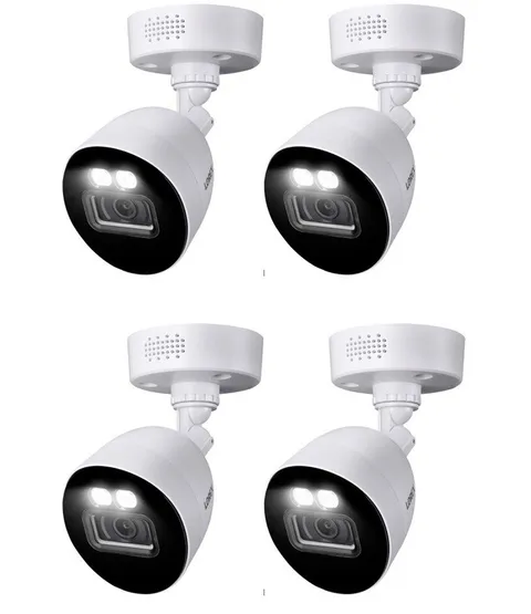 ⭐️ NEW lot of four (4X) Lorex C884DA 4K CVI Wired Cameras 4X 60 Foot BNC Cables