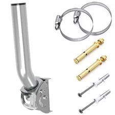 Universal Antenna Pole Mount, 11''(H) - Φ1.38'’ Stainless Steel 430 Pole and ...