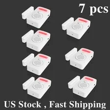 Wireless Voice Alarm Doorbell Door Windows Reminder 90dB 3-Level Volume Kid 7PCS