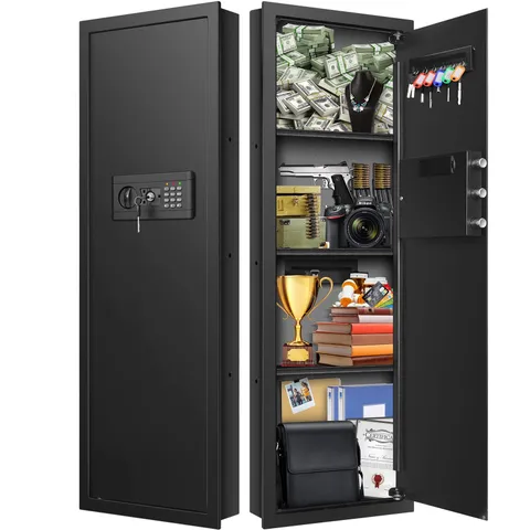 43.3'' Tall Fireproof Wall Safe Between Stud, Heavy Duty Flush In Wall Safe W...