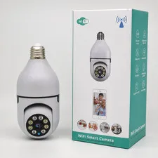 WiFi Smart Security Camera Bulb PTZ 1080P Night Vision 360° Pan Tilt 2-Way Audio