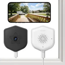 2K Window Security Camera, 2.4Ghz & 5Ghz Wifi Indoor Window Cameras for Home Sec
