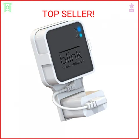 Gresur Outlet Wall Mount for Blink Sync Module 2, Mount Bracket Holder for Blink
