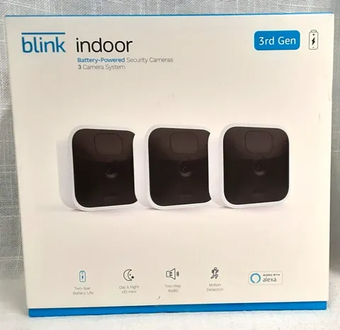 Sealed BLINK Indoor 3-Camera System (3rd Gen) 1080p WiFi - Factory Sealed NEW