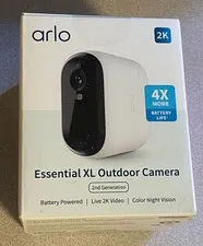 Arlo Essential XL Outdoor Camera 2K 2nd Generation Brand New Sealed 193108145459
