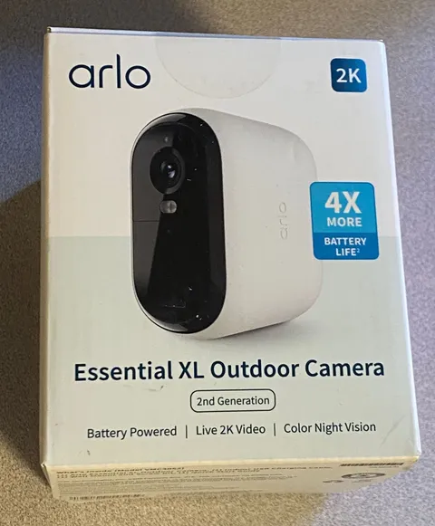 Arlo Essential XL Outdoor Camera 2K 2nd Generation Brand New Sealed 193108145459