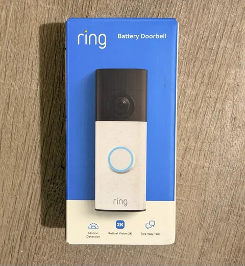 Ring Battery Doorbell Camera (2026 Model) 2K - Speckled White - New, Sealed