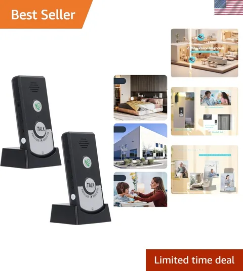 Long-Range 2 Way Wireless Intercom with Intelligent Power Saving - Easy Install