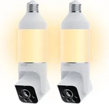 WYZE Bulb Cam Security Camera 2K 2 Pack Outdoor