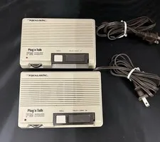 Pair Vintage Realistic Plug N Talk 2 Station FM Wireless Intercom 43-207C