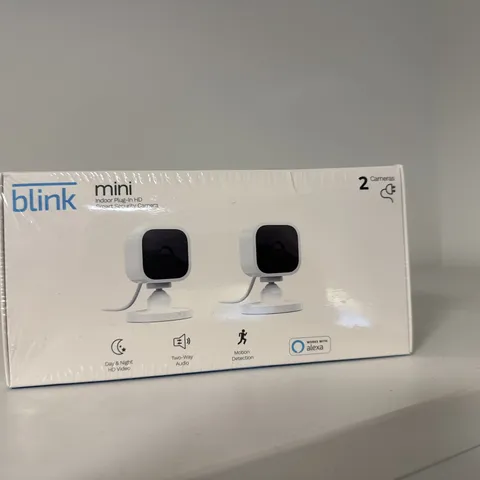 Blink Mini Indoor Plug-In HD Smart Security Camera - Pack of 2 BRAND NEW