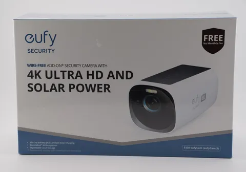 eufy S330 eufyCam 3 4K Outdoor Security Camera Wireless W/ Solar Panel Spotlight