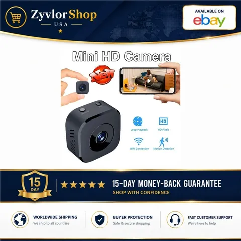 SSET Mini WiFi Security Camera HD Full Color Night Vision Waterproof