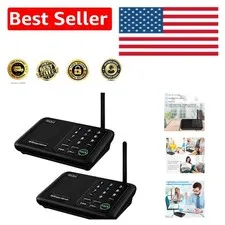 Home and Office Wireless Intercom System - 1 Mile Distance, 2 Units Included