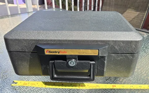 Sentry Safe Fire Water Proof Chest Safe with Key Lock box Gun Safe Black Japan