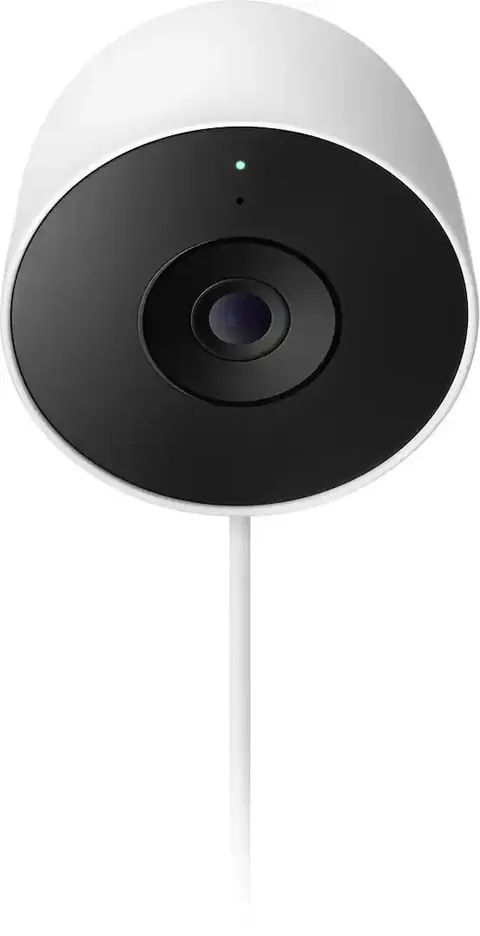 Google Nest Cam Outdoor (wired, 2nd gen) 2K Video & Gemini 1-Pack - Snow VG READ