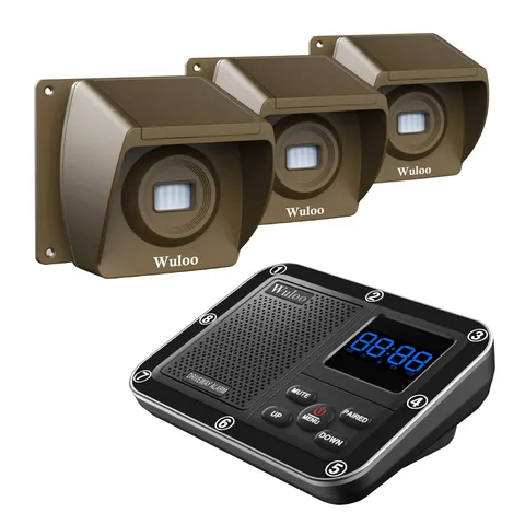 Wireless Driveway Alarm 1800 Feet Long Range Motion Sensor Alert System Drive...