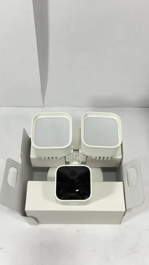 Blink Wired Floodlight Camera with Pan-Tilt Indoor Camera and Video Doorbell (AS