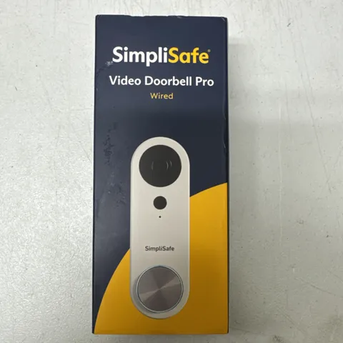 SimpliSafe SSDB3 Pro Smart Home Security Video Doorbell Wired Camera Open Box