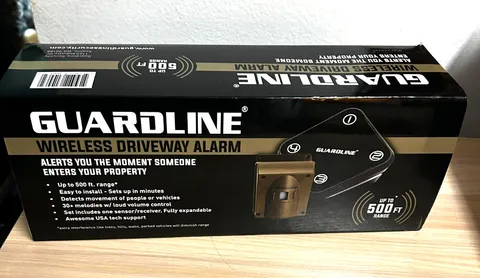 Guardline 500 Ft Range Wireless Driveway Alarm System Sensor & Receiver New