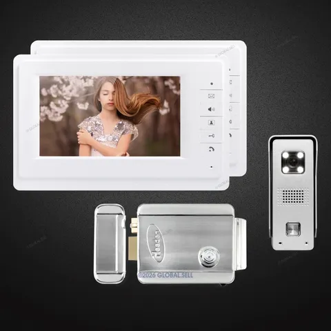 7inch Video Door Entry Phone Call System with IR Night Vision for Home Security