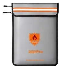 4200℉ Fireproof Document Bag, Important Waterproof Document Holder with Therm...