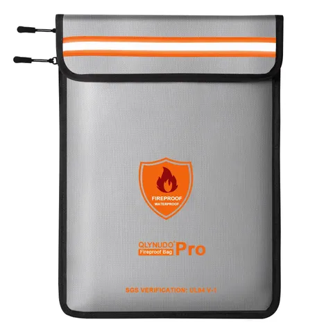 4200℉ Fireproof Document Bag, Important Waterproof Document Holder with Therm...