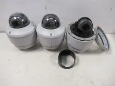 Lot of 3 Interlogix TVD-3204 IP Dome Cameras TruVidion 3.0MP POE IR Motorized