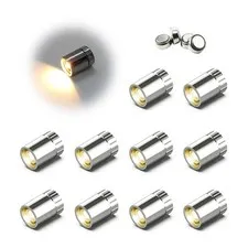 10 Pack Small Spotlight Battery Operated LED Lights, Warm White