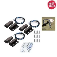 Durable NO/NC Magnetic Reed Switch Set - 3 Pack for Access Control Systems