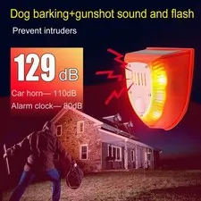 Solar Animal Repeller Light with Alarm & Motion Sensor Outdoor