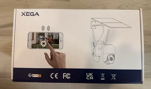 Xega 4G LTE Cellular Security Camera with 20W Solar Panel 2WmAh Built-in Battery