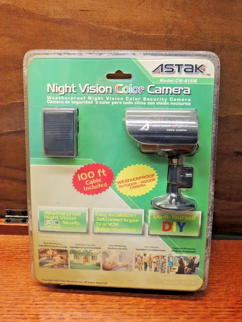 ESTATE ASTAK NIGHT VISION COLOR CAMERA+ PYLE 7 INCH WIDE TFT LCD MONITOR