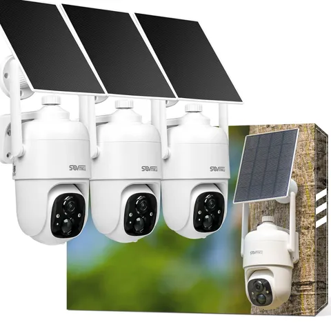 Vicohome 3CQ1 AI 2K Solar Security Camera Wireless Outdoor, Battery Powered,T...