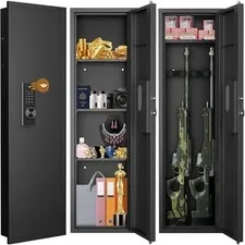 53.15" Wall Safe between the Studs, Hidden Safe with Dual Alarm System and Silen